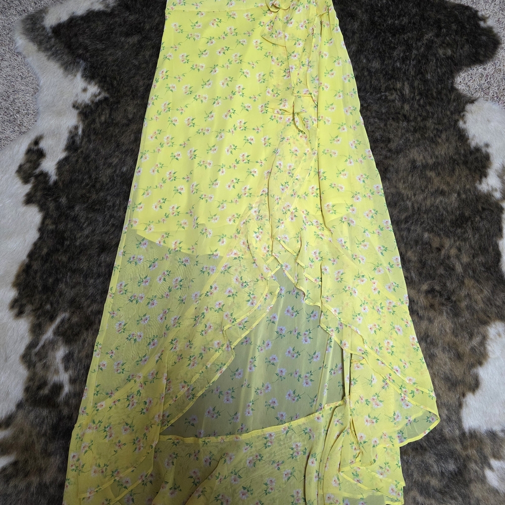NanaMacs Yellow Floral Maxi Dress
